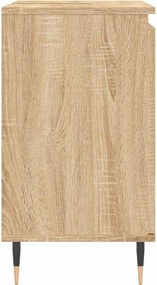 vidaXL Ντουλάπι Μπάνιου Sonoma Δρυς 58 x 33 x 60 εκ. από Επεξεργ. Ξύλο