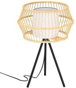 Φωτιστικό Επιτραπέζιο Monterroso 390235 Φ34,5x56cm 1xE27 40W Multi Eglo Steel,Fabric,Wood