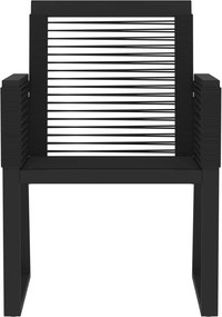 vidaXL Σετ Τραπεζαρίας Κήπου 5 Τεμαχίων Μαύρο