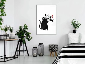 Αφίσα - Banksy: Rat Photographer - 40x60 - Χρυσό - Με πασπαρτού