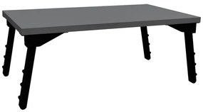 Τραπεζάκι laptop Sidon Megapap χρώμα ανθρακί 60x35,5x23,5εκ.