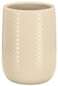 Ποτήρι Μπάνιου Dotty 8030 8x11cm Sandbeige Kleine Wolke Clay