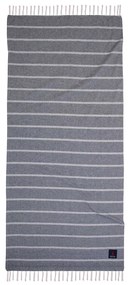 Πετσέτα Θαλάσσης-Παρεό Βαμβακερή 80x170εκ. Essential 3845 Γκρι Greenwich Polo Club