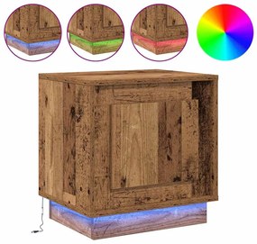 vidaXL Κομοδίνο με Παλαιό ξύλο 44 x 34.5 x 45 εκ Επεξεργασμένο ξύλο