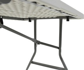 Τραπέζι catering Rodeo pakoworld πτυσσόμενο-βαλίτσα λευκό 152x70x74εκ