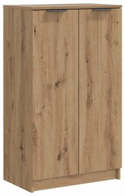 vidaXL Παπουτσοθήκη Αρτισιανή Δρυς 59x35x100,5 εκ. Επεξ. Ξύλο