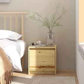 vidaXL Κομοδίνο 40 x 30,5 x 40 εκ. από Μασίφ Ξύλο Ελάτης