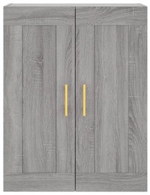 vidaXL Ντουλάπι Γκρι Sonoma 69,5 x 34 x 180 εκ. Επεξεργασμένο Ξύλο