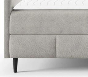 Επενδυμένο κρεβάτι Box Best II-Gkri-120 x 200