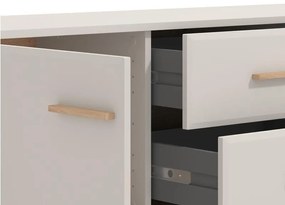 Έπιπλο τηλεόρασης DARWEN 154 3K2F2V Cashmere - Artisan Oak 154x40x53εκ. 154x40x53 εκ.