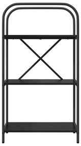 vidaXL Ράφι Βιβλίων Μαύρη δρυς 60 x 30 x 109 εκ Επεξεργασμένο ξύλο