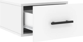 vidaXL Κομοδίνα Επιτοίχια 2 τεμ. Λευκά 35x35x20 εκ.