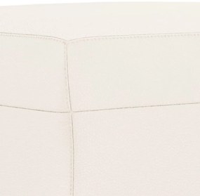 vidaXL Πάγκος Κρεμ 70x35x41 εκ. από Συνθετικό Δέρμα