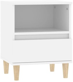 vidaXL Κομοδίνα 2 τεμ. Λευκά 40 x 35 x 50 εκ.