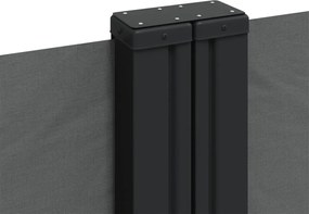 vidaXL Σκίαστρο Πλαϊνό Συρόμενο Ανθρακί 140 x 1000 εκ.