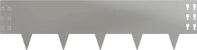 vidaXL Περίγραμμα γκαζόν 30 τμχ. 100 x 25 cm Γαλβανισμένος Χάλυβας