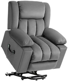 Ηλεκτρική πολυθρόνα ανύψωσης, Μαλακό ύφασμα σαν βελούδο, θύρες USB