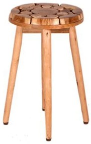 Artekko Laphult Σκαμπώ Ξύλινο (40x40x50)cm Artekko 995-4026