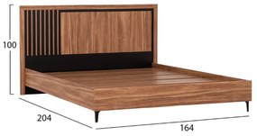 ΣΕΤ ΚΡΕΒΑΤΟΚΑΜΑΡΑΣ 4ΤΜΧ HARRY HM21115 ΜΕΛΑΜΙΝΗ ΣΕ ΦΥΣΙΚΟ ΞΥΛΟΥ &amp;amp; ΜΑΥΡΟ ΧΡΩΜΑ - 9996911 - HM21115