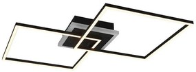 Φωτιστικό Οροφής - Πλαφονιέρα Arribo R62843132 2x29W & 1x6,5W Led 61x61x8cm Black Mat RL Lighting Metal
