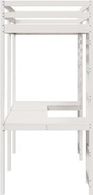 vidaXL Σκελετός κρεβατιού σοφίτας Λευκό 75 x 190 cm