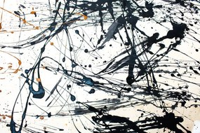 Αφίσα Pollock Inspired Grey Splash, Jackson Pollock