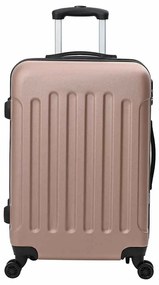 vidaXL Σετ Βαλίτσας με κλειδαριά 3 pcs ροζ χρυσό 50 x 31 x 78 εκ