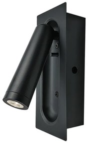 Φωτιστικό Επίτοιχο Aca SF701LEDB AIAS Μαύρο Ματ (Black Mat) 3200K