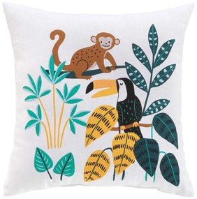 Διακοσμητικό Μαξιλάρι (40x40) L-C Jungle Story Blanc 1611113