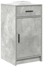 vidaXL Τραπέζι περιποίησης με συρτάρι 3 pcs Γκρι 50 x 41 x 135 εκ