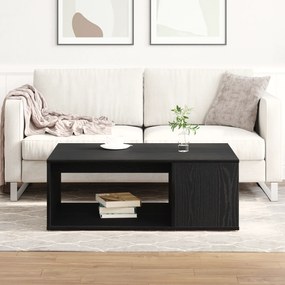 vidaXL Τραπεζάκι Σαλονιού Μαύρης Βελανιδιάς 90x67x33 εκ. Επεξεργασμένο Ξύλο