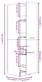 ΣΥΡΤΑΡΙΕΡΑ ΓΕΝΙΚΗΣ ΧΡΗΣΗΣ ΚΑΦΕ ΔΡΥΣ 30X42,5X150 ΕΚ. ΕΠΕΞ. ΞΥΛΟ 815203