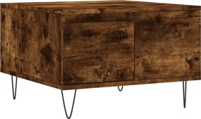 vidaXL Τραπεζάκι Σαλονιού Καπνιστή Δρυς 55x55x36,5εκ. Επεξεργασμ. Ξύλο