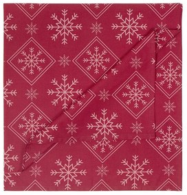 Καρέ Χριστουγεννιάτικο Christmas Day Red-White Nima 85X85