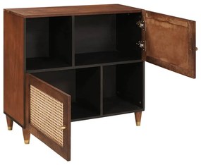 vidaXL Πλαϊνό γραφείο Καφέ 80 x 33.5 x 75 εκ