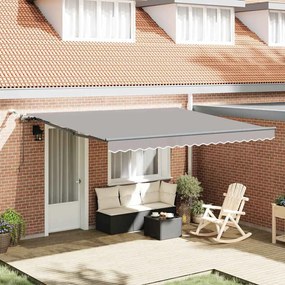 vidaXL Σκηνίτσα Αναδιπλούμενη with Ανοιχτό γκρι 400 x 350 εκ ύφασμα
