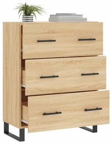 vidaXL Ντουλάπι Sonoma Δρυς 69,5 x 34 x 90 εκ. από Επεξεργασμένο Ξύλο