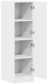 vidaXL Στήλη Κουζίνας Λευκή 38x41,5x131,5 εκ. από Επεξεργασμένο Ξύλο