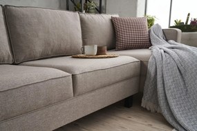 Corner Sofa Kale Linen Right - Cream Cream