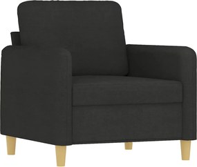 vidaXL Πολυθρόνα Μαύρη 60 εκ. από Ύφασμα