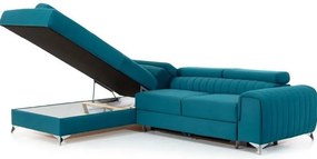 Γωνιακός καναπές Renesy-Petrol-Αριστερή