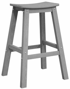 vidaXL Σετ Μπαρ Κήπου 4 pcs Ανοιχτό γκρι HDPE