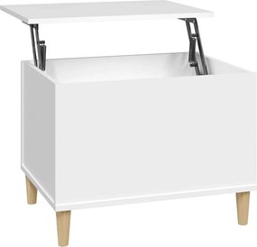 vidaXL Τραπεζάκι Σαλονιού Λευκό 60x44,5x45 εκ. από Επεξεργασμένο Ξύλο