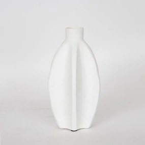 Βάζο Κεραμικό 752-20256 16.5x14.5x28cm White Estheti Home Κεραμικό
