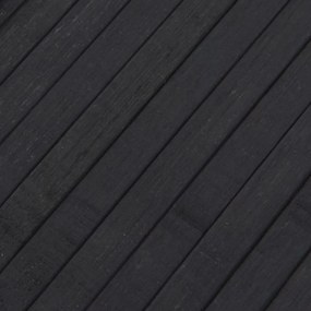 vidaXL Χαλί Ορθογώνιο Γκρι 80 x 500 εκ. Μπαμπού