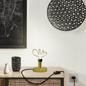 Επιτραπέζιο Φωτιστικό Μεταλλικό Posaluce Cloud Χρυσό Διακοπτάκι