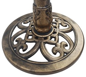 vidaXL Μπανιέρα Πτηνών Κήπου Μπρονζέ Πλαστική