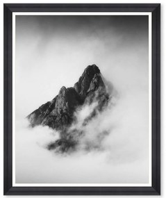 Κάδρο Julian Alps Peak FA13467 60x75cm Black-White MingTheGap Κάθετοι Ξύλο,Γυαλί