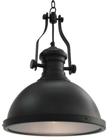 vidaXL Φωτιστικό Οροφής Στρογγυλό Μαύρο Ε27