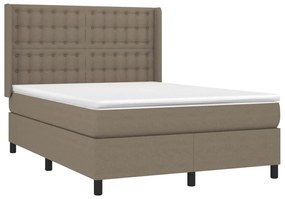 ΚΡΕΒΑΤΙ BOXSPRING ΜΕ ΣΤΡΩΜΑ TAUPE 140X190 ΕΚ. ΥΦΑΣΜΑΤΙΝΟ 3131749